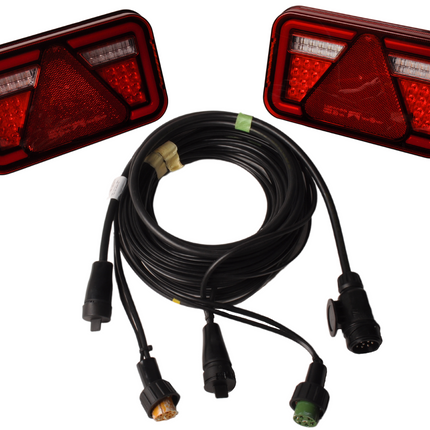 Cantonal Aspock Multiled 4 set d'éclairage étanche certifié IP6K9K - choisissez le câble principal souhaité