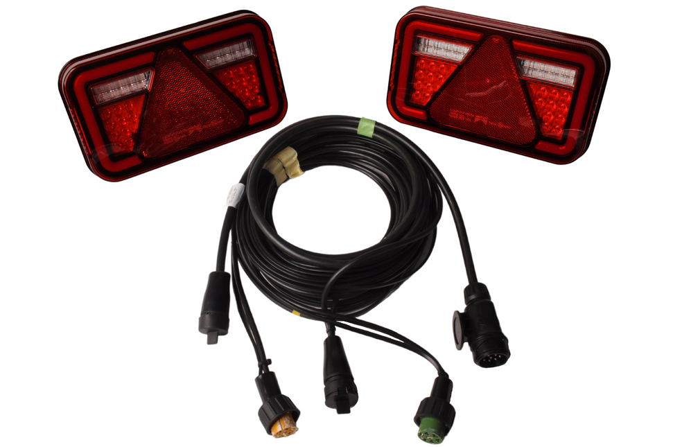 Cantonal Aspock Multiled 4 set d'éclairage étanche certifié IP6K9K - choisissez le câble principal souhaité