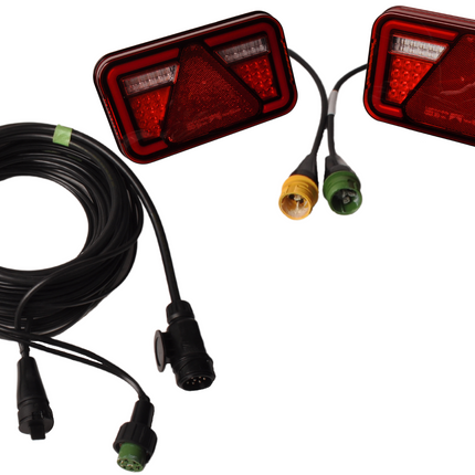 Cantonal Aspock Multiled 4 set d'éclairage étanche certifié IP6K9K - choisissez le câble principal souhaité