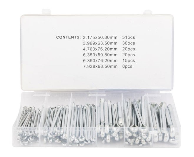 Cantonal Assortiment de goupilles fendues 144 pièces