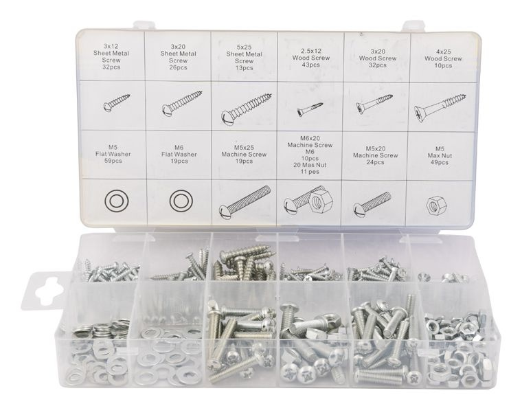 Cantonal Assortiment de vis, boulons et ècrous 347 pièces