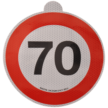 Cantonal Autocollant vitesse 70 Italie – 20 cm