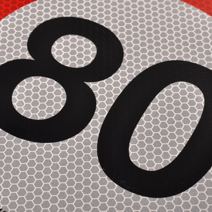 Cantonal Autocollant vitesse 80 Italie – 20 cm