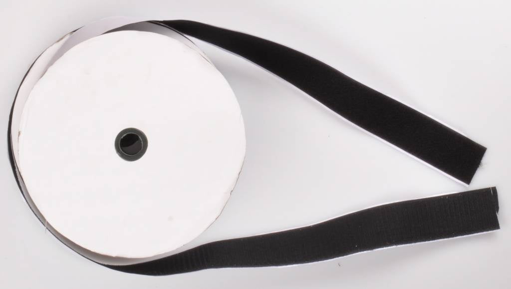 Cantonal Bande velcro autocollante - 25 mètres - (2 pièces)