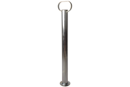 Cantonal Béquilles en acier avec poignée - hauteur 600 mm - diamètre du tube 48 mm