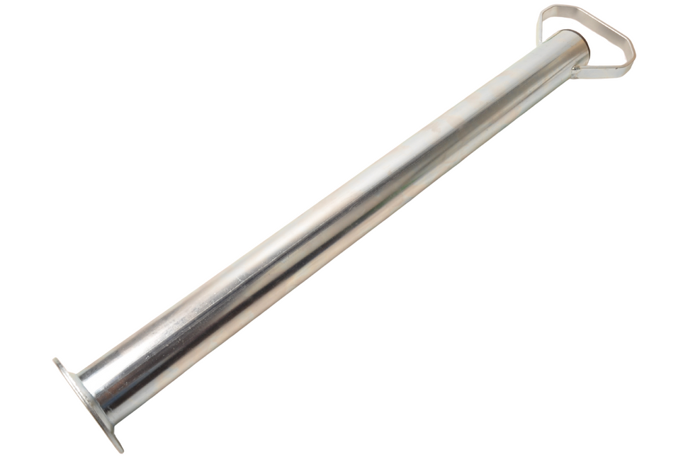 Cantonal Béquilles en acier avec poignée - hauteur 600 mm - diamètre du tube 48 mm
