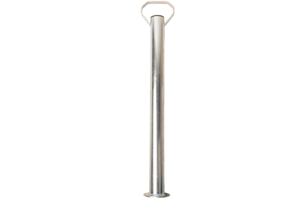 Cantonal Béquilles en acier avec poignée - hauteur 600 mm - diamètre du tube 48 mm