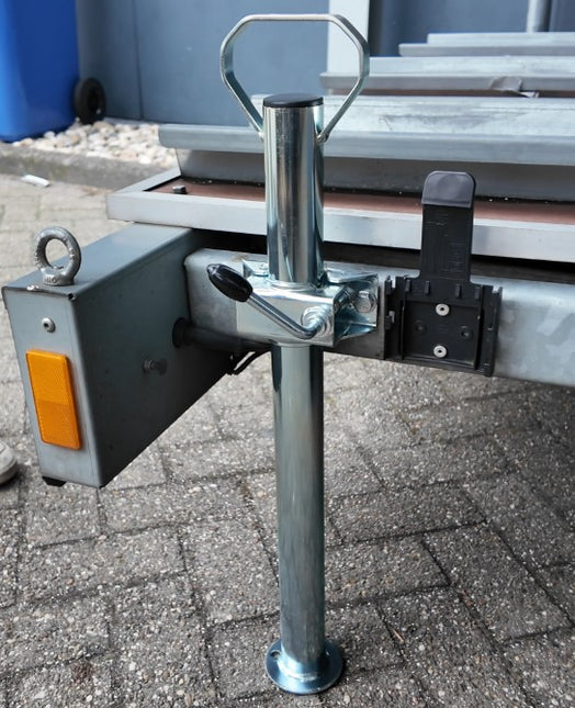 Cantonal Béquilles en acier avec poignée - hauteur 600 mm - diamètre du tube 48 mm