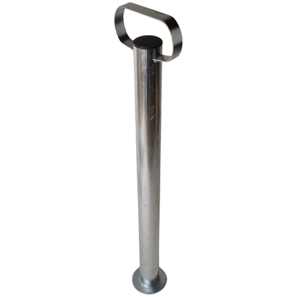 Cantonal Béquilles en acier inoxydable de haute qualité avec poignée - hauteur 700 mm - diamètre du tube 48 mm
