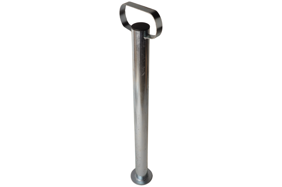 Cantonal Béquilles en acier inoxydable de haute qualité avec poignée - hauteur 700 mm - diamètre du tube 48 mm