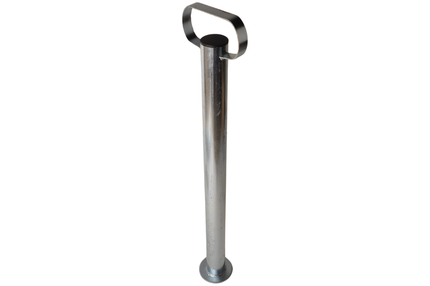 Cantonal Béquilles en acier inoxydable de haute qualité avec poignée - hauteur 700 mm - diamètre du tube 48 mm