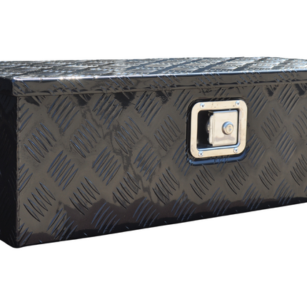 Cantonal Boîte à timon  en aluminium à motif larmé 765x330x245 mm - incluant un verrou intégré - Matériau de 2,5 mm d'épaisseur