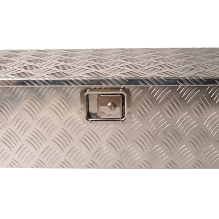 Cantonal Boîte à timon  en aluminium à motif larmé avec poignées 765x330x245 mm - incluant un verrou intégré - Matériau de 2,5 mm d'épaisseur