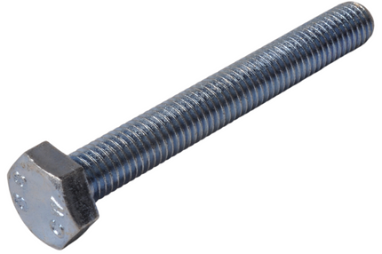 Cantonal Boulon taraudé hexagonal M10x80 mm - entièrement fileté - classe 8.8