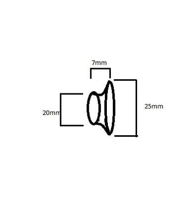 Cantonal Bouton/crochet de corde sans vis - 10 pièce