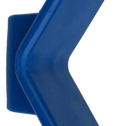 Cantonal Butées d'etrave bleu PE (sans trace) 72x22 mm