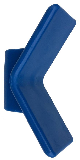 Cantonal Butées d'etrave bleu PE (sans trace) 72x22 mm