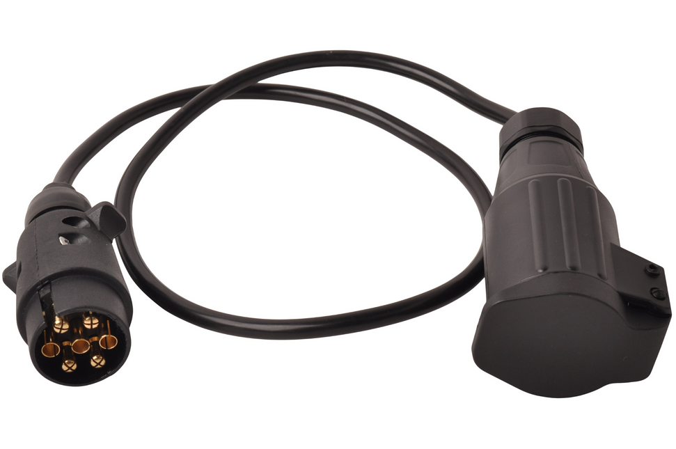 Cantonal Câble adaptateur 7 fils avec 1x 7 broches mâle & 1x 13 broches femelle - 80 cm