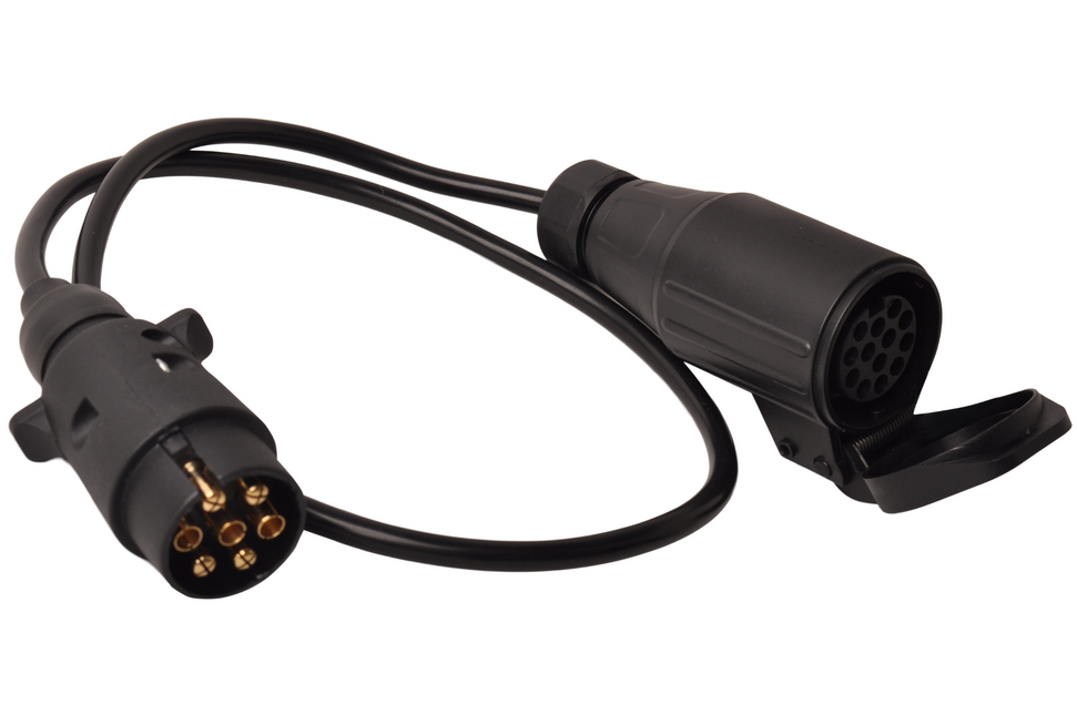 Cantonal Câble adaptateur 7 fils avec 1x 7 broches mâle & 1x 13 broches femelle - 80 cm