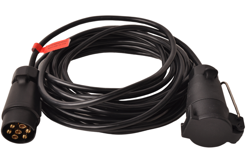 Cantonal Câble d'extension 7 fils avec prise 7 broches mâle & 7 broches femelle - 700 cm