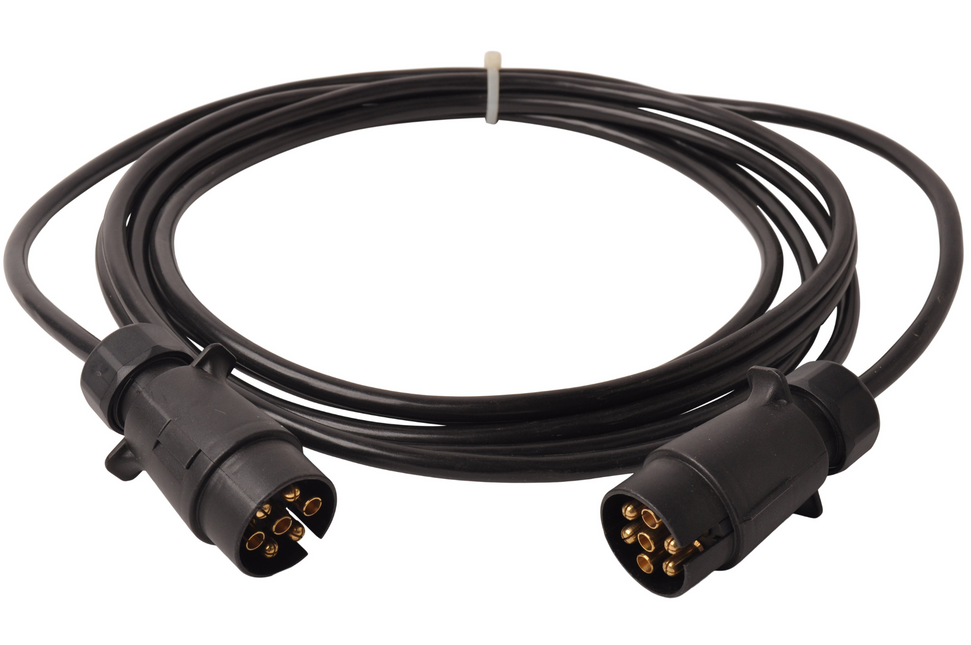 Cantonal Câble d'extension de 5 mètres à 7 fils avec 2x 7 broches prises - 500 cm