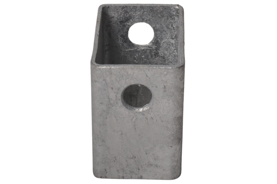 Cantonal Cale de basculement galvanisée pour rouleau de cale - 60x40 mm