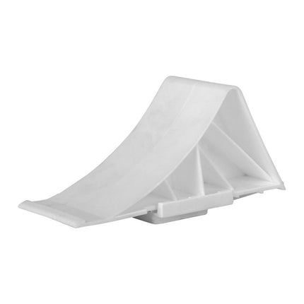 Cantonal Cale de roue Plastique (blanc) avec support