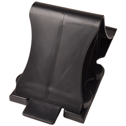 Cantonal Cale de roue Plastique (noir) avec support