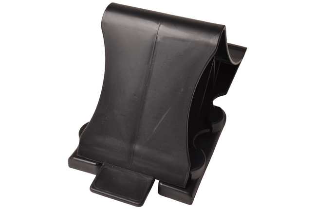 Cantonal Cale de roue Plastique (noir) avec support