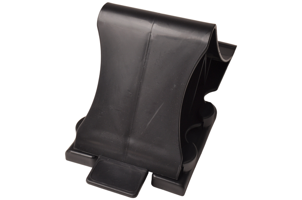 Cantonal Cale de roue Plastique (noir) avec support