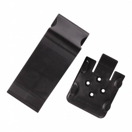 Cantonal Cale de roue Plastique (noir) avec support