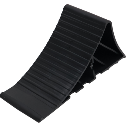 Cantonal Cale de roue Plastique (noir) avec support