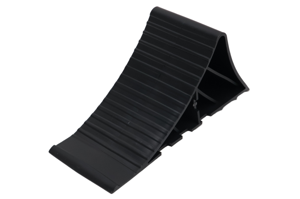 Cantonal Cale de roue Plastique (noir) avec support