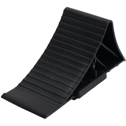 Cantonal Cale de roue Plastique (noir) avec support