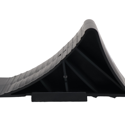 Cantonal Cale de roue Plastique (noir) avec support