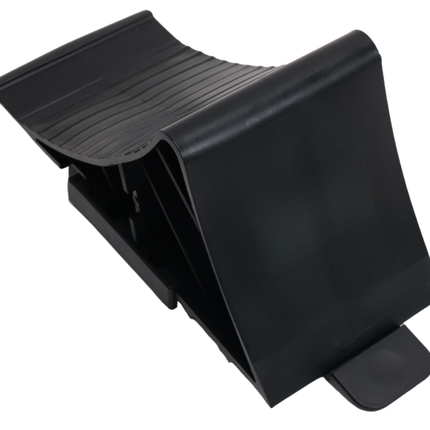 Cantonal Cale de roue Plastique (noir) avec support