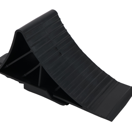 Cantonal Cale de roue Plastique (noir) avec support