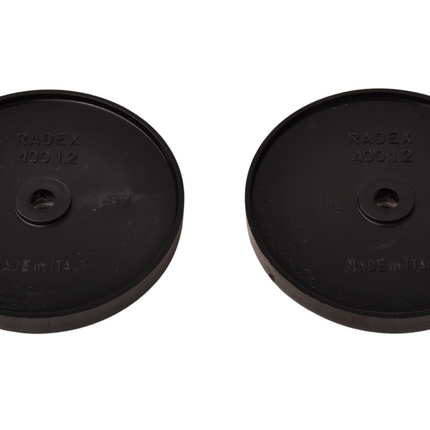 Cantonal Catadioptre blanc 60 mm trous de vis ronds - 2 pièces