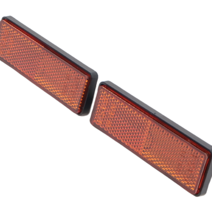Cantonal Catadioptre orange/jaune 98x32,5 mm autocollant - Ensemble de 2 pièces