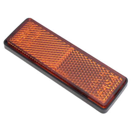 Cantonal Catadioptre orange/jaune 98x32,5 mm autocollant - Ensemble de 2 pièces