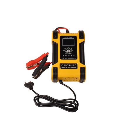 Cantonal Chargeur de batterie intelligent 12V/24V – 12A/6A – 7 phases de charge