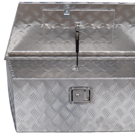 Cantonal Coffre de timon aluminium 900/660x350x300 mm – serrure encastrée – couvercle automatique – tôle antidérapante