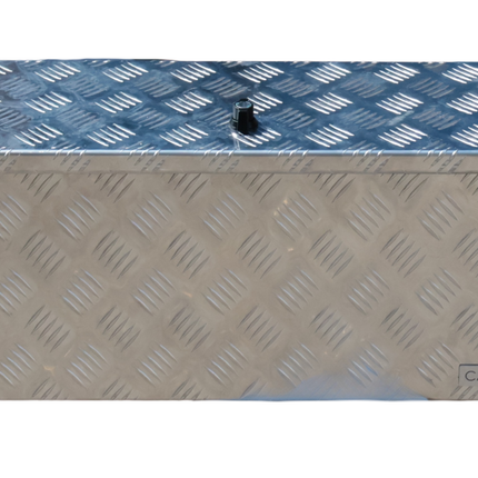 Cantonal Coffre de timon en aluminium strié 700x240x300 mm