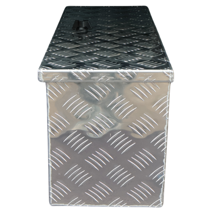 Cantonal Coffre de timon en aluminium strié 700x240x300 mm