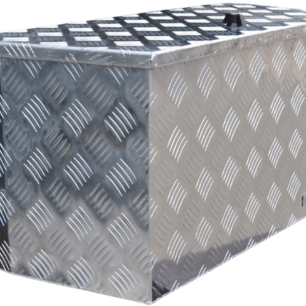 Cantonal Coffre de timon en aluminium strié 760x380x400 mm