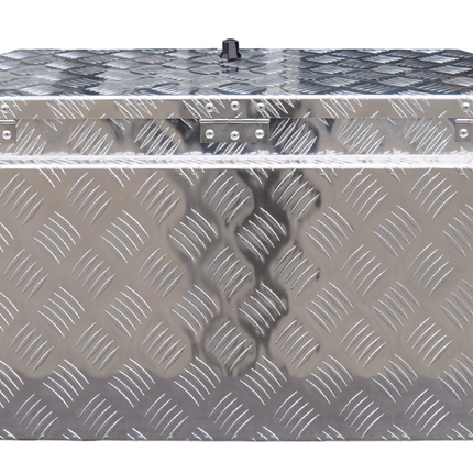Cantonal Coffre de timon en aluminium strié 760x380x400 mm
