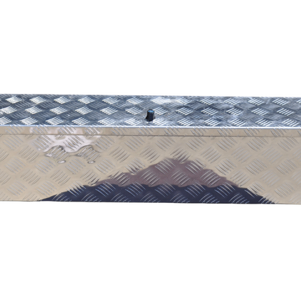 Cantonal Coffre de timon en tôle aluminium à damier 1250x250x250 mm