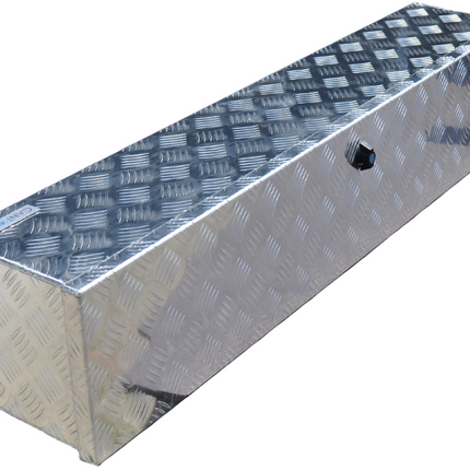 Cantonal Coffre de timon en tôle aluminium à damier 1250x250x250 mm