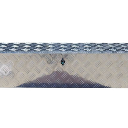 Cantonal Coffre de timon en tôle aluminium à damier 1250x250x250 mm