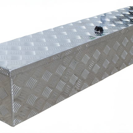 Cantonal Coffre de timon en tôle aluminium à damier 1250x250x250 mm